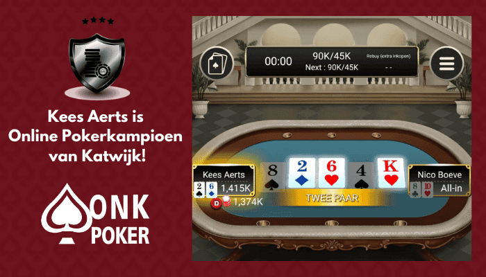 Kees Aerts wint Online Pokerkampioenschap van Katwijk!