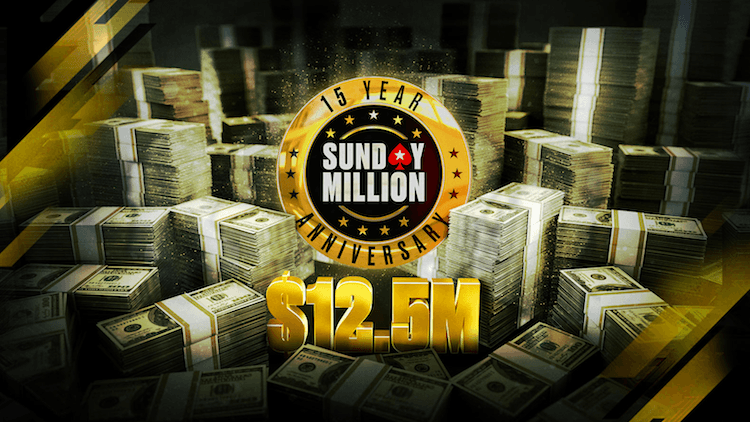 Pokerstars viert 15-jarig jubileum van Sunday Million!