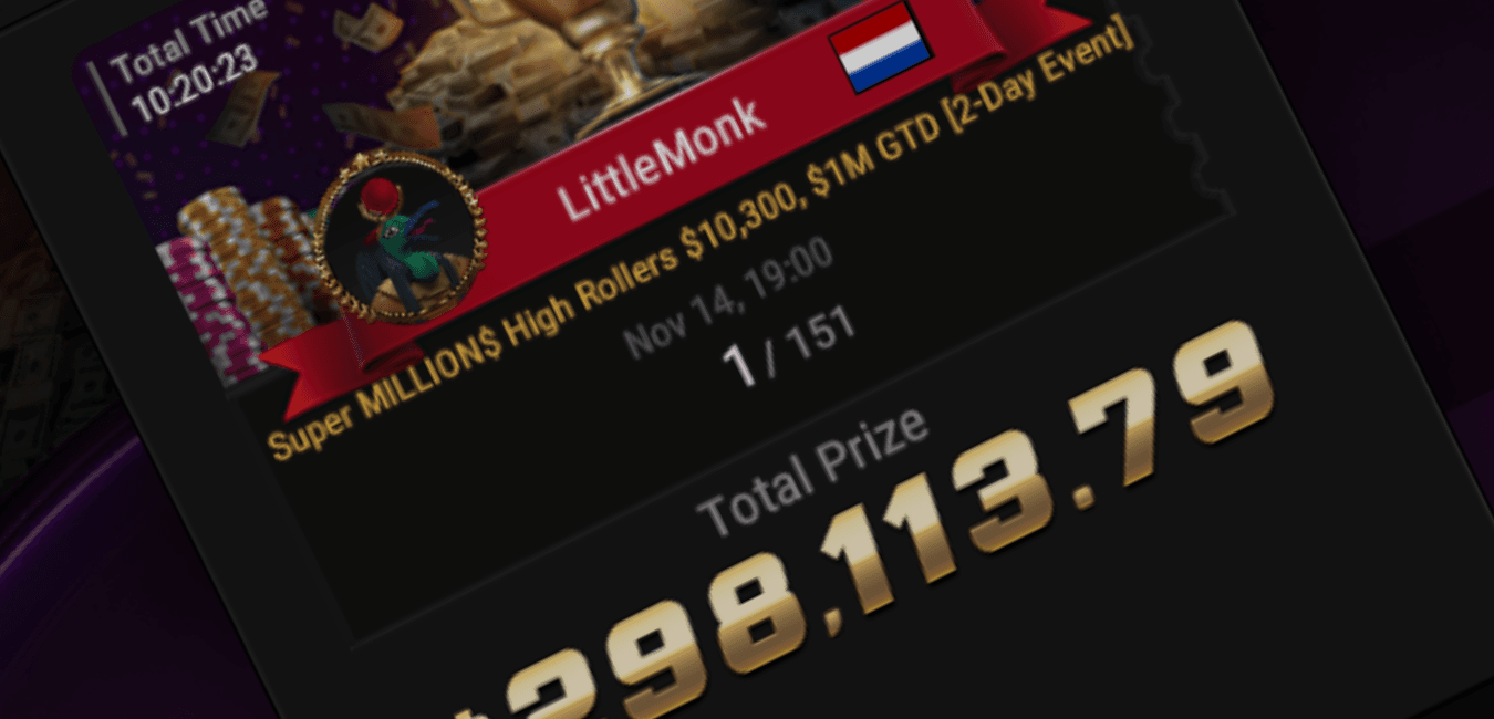 Nederlandse "LittleMonk" wint $298.114 op GGPoker en gaat voor 2e titel!