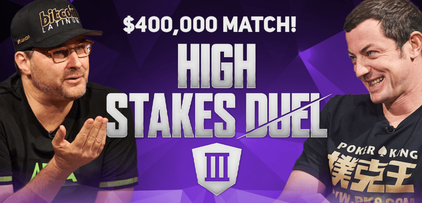 Deze twee pokerlegendes nemen het tegen elkaar op in een High Stakes Duel!