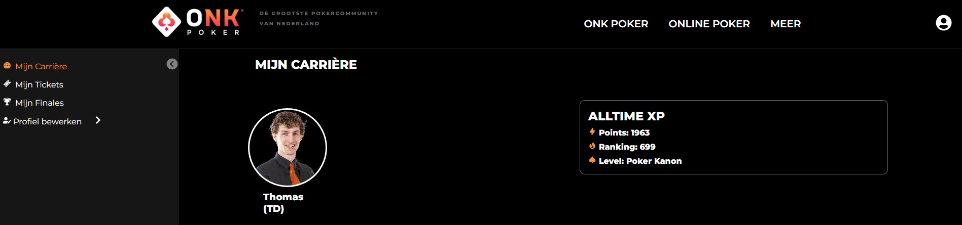 Mijn poker carrière