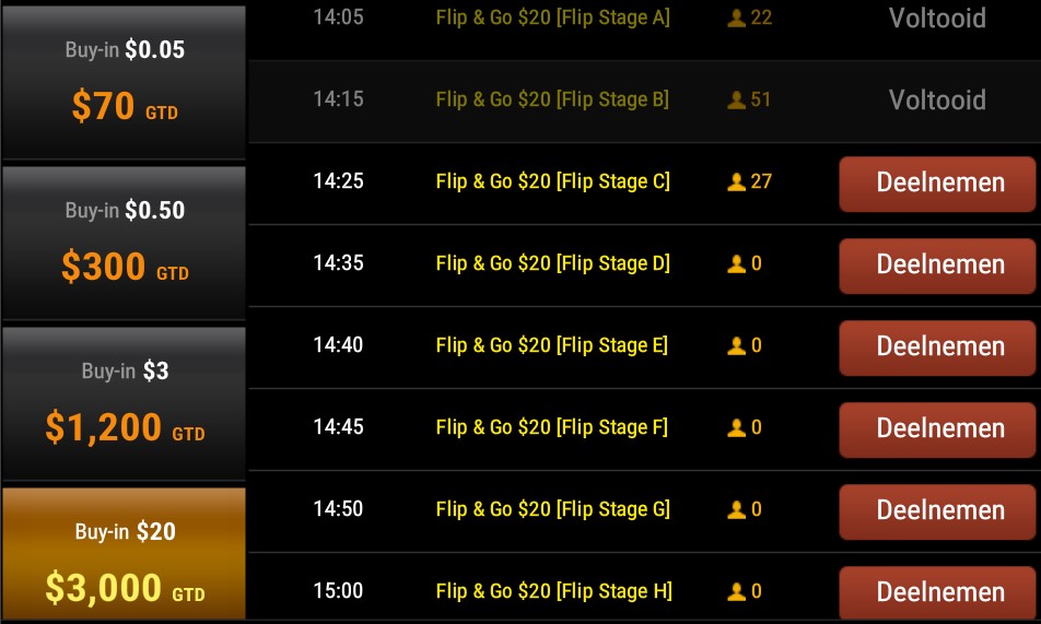 GGPoker flip en go inkoop