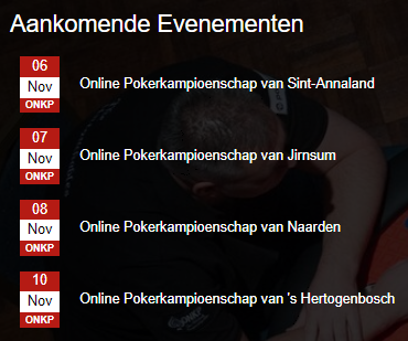 komende pokertoernooien