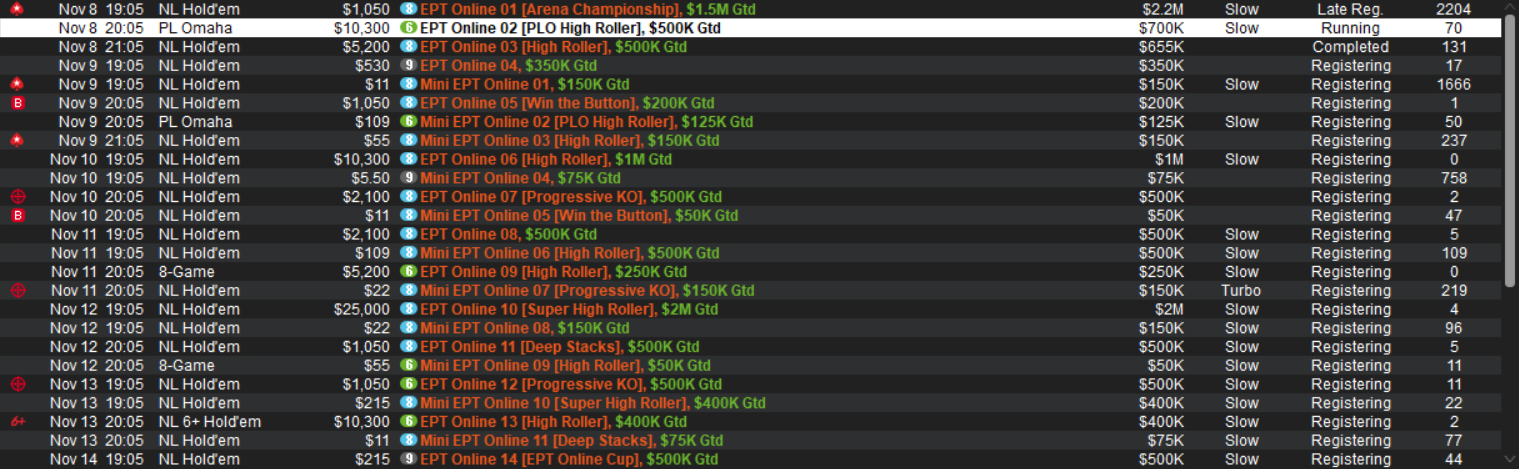 Programma EPT Online