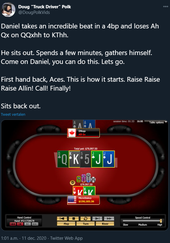 Tweet negreanu badbeats