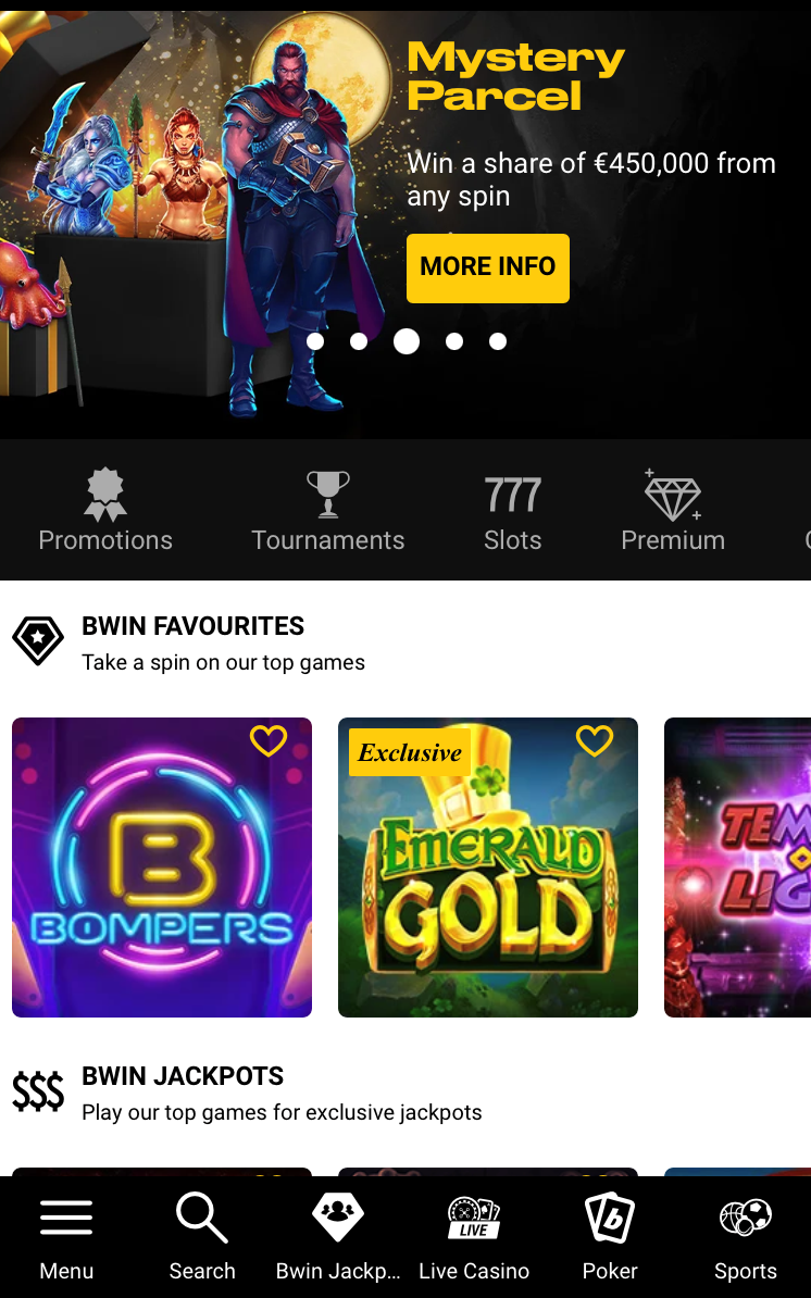 Bwin Casino app