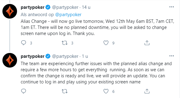 Partypoker Twitter