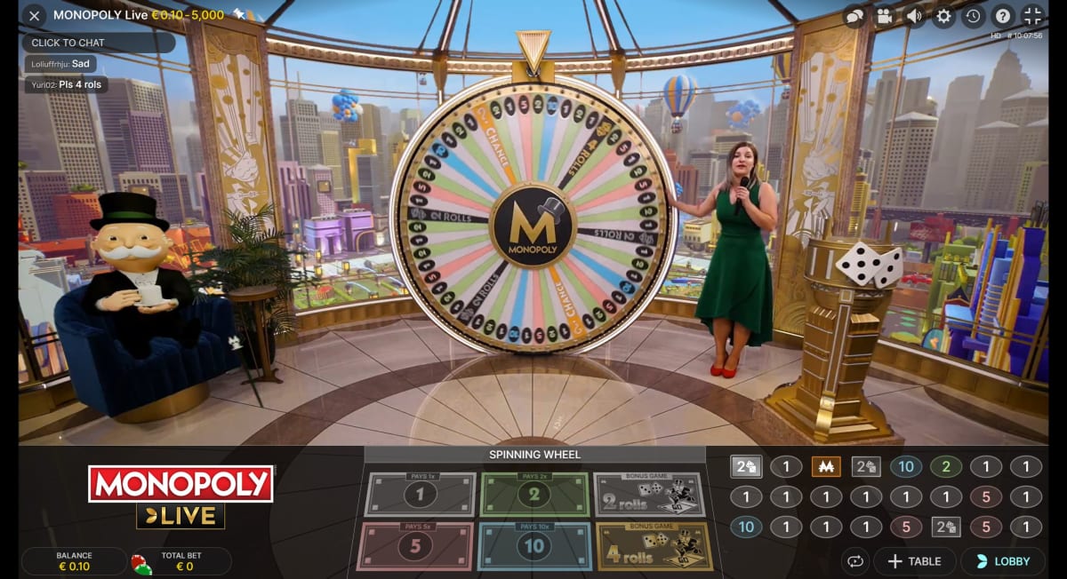 monopoly live wheel