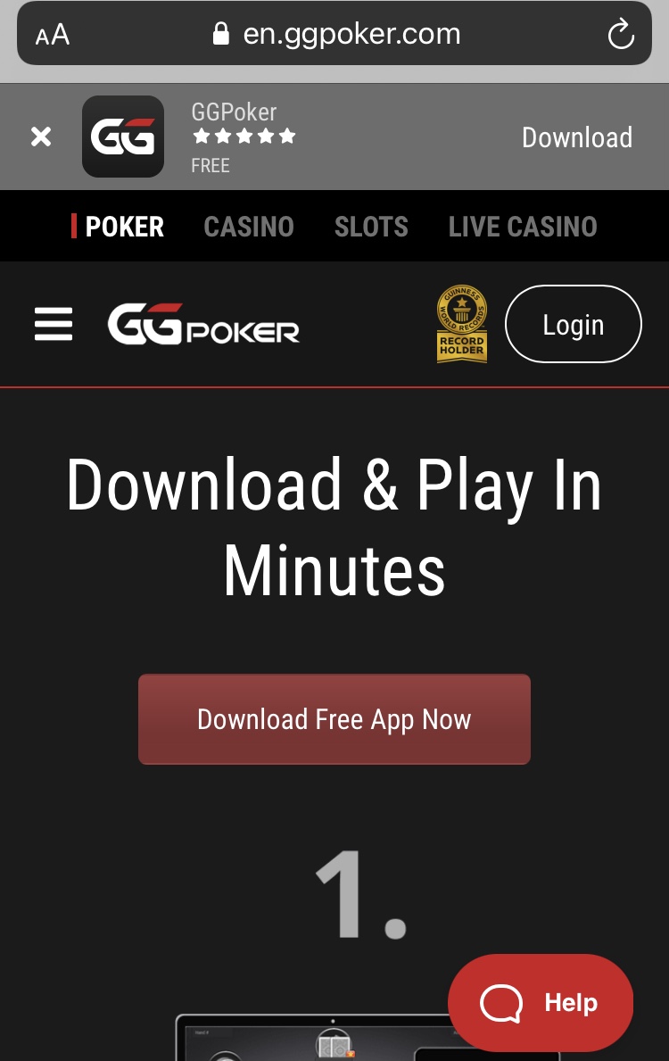 GG Poker button website
