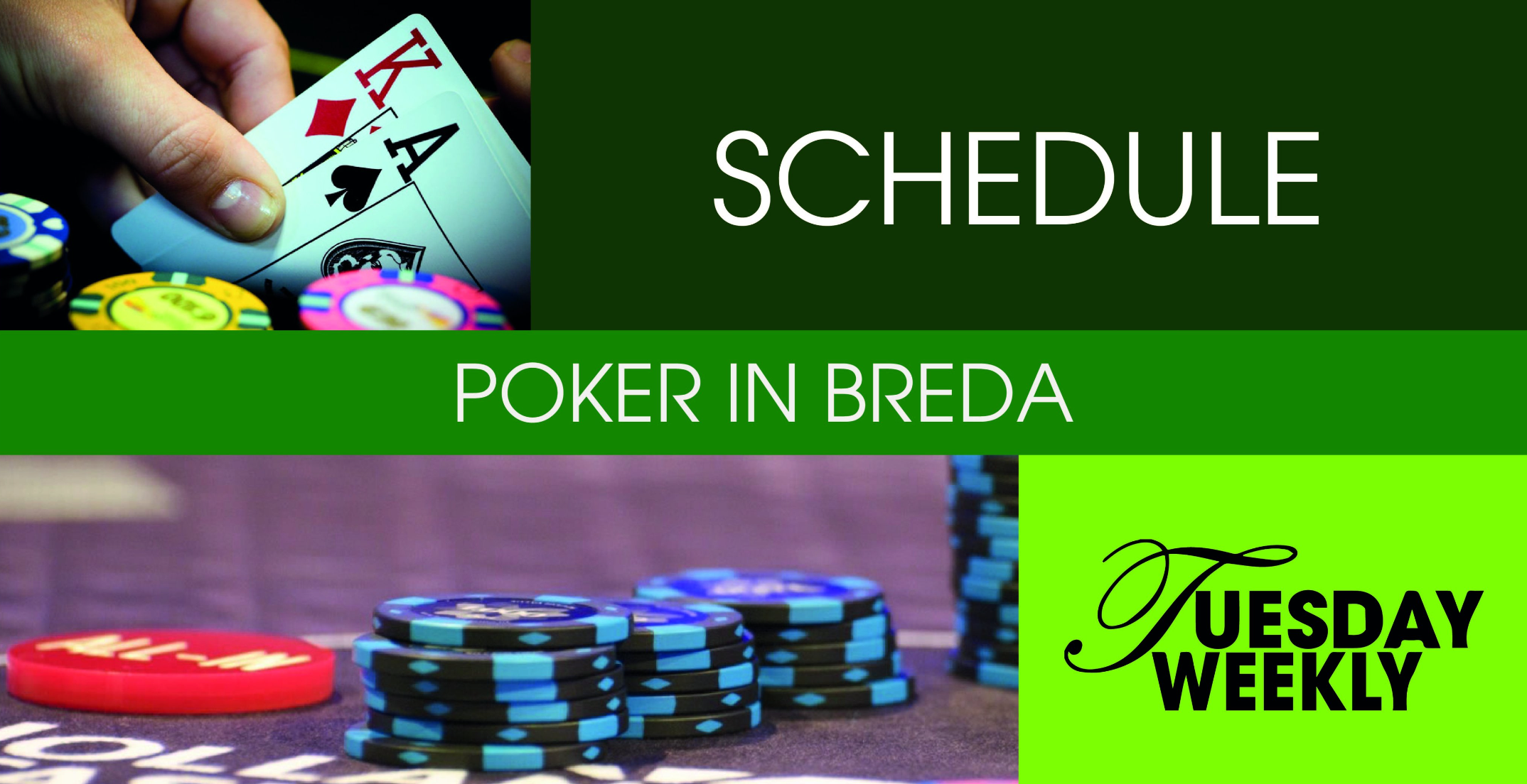 Elke dinsdag speciale poker toernooien bij Holland Casino Breda.